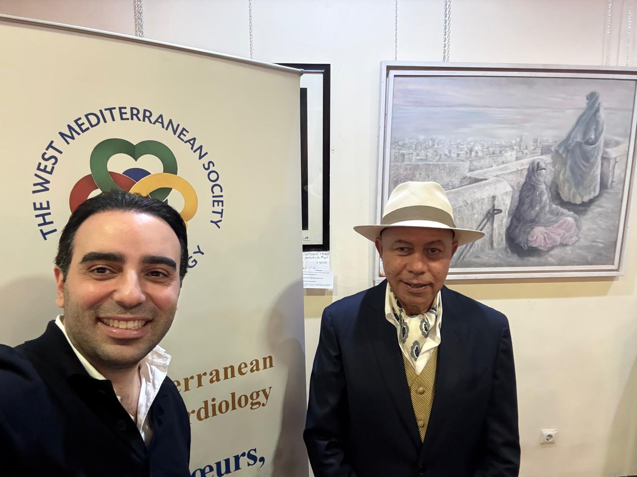 WMSC delegation at the charity art exhibition in Marbella