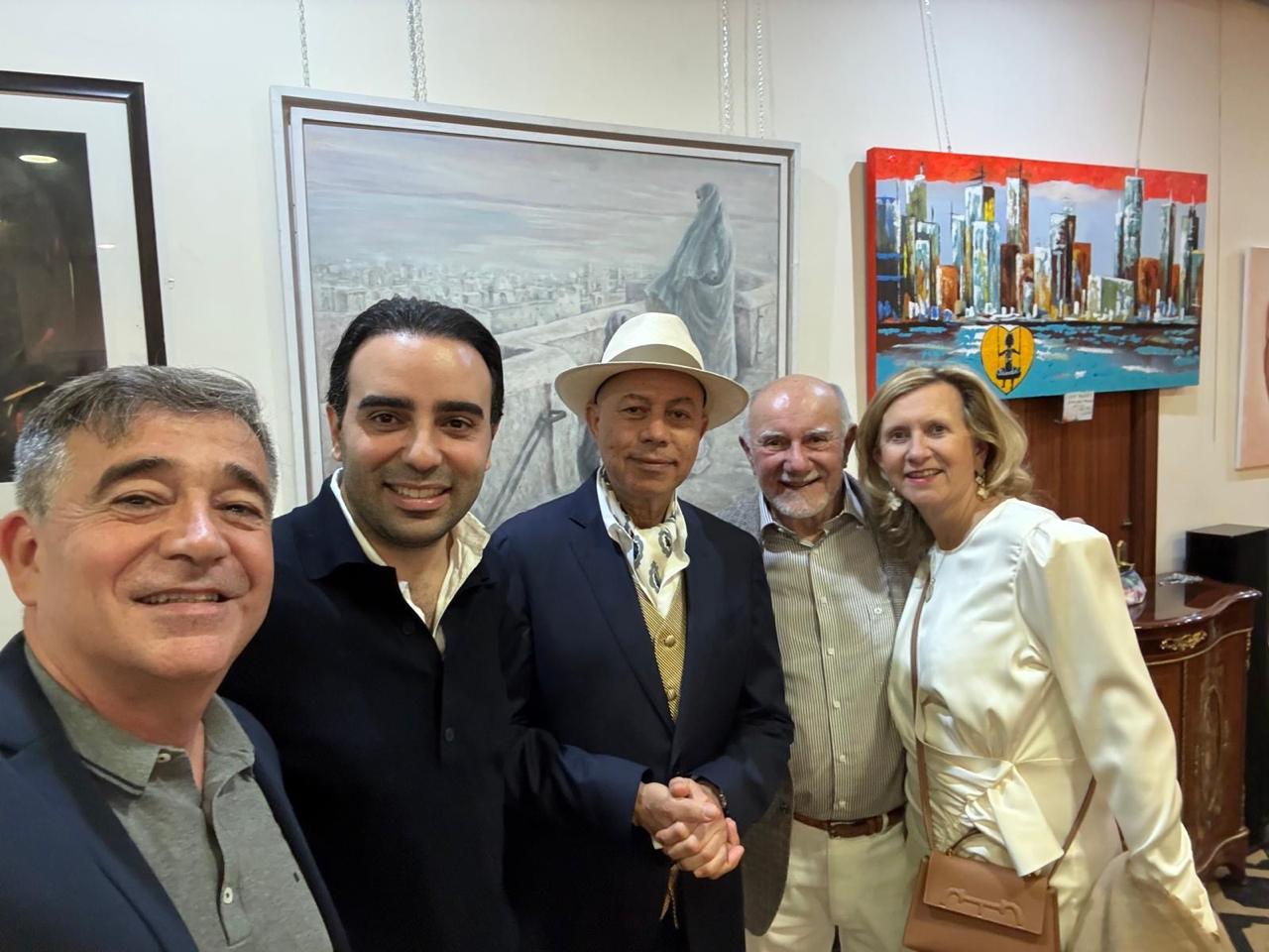 WMSC roll-up at the Marbella art exhibition