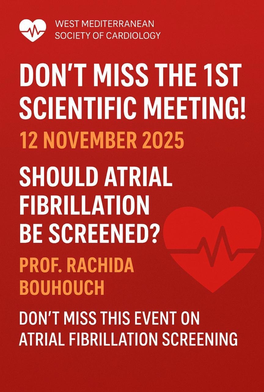 1st WMSC scientific meeting poster — Should atrial fibrillation be screened?, 12 November 2025