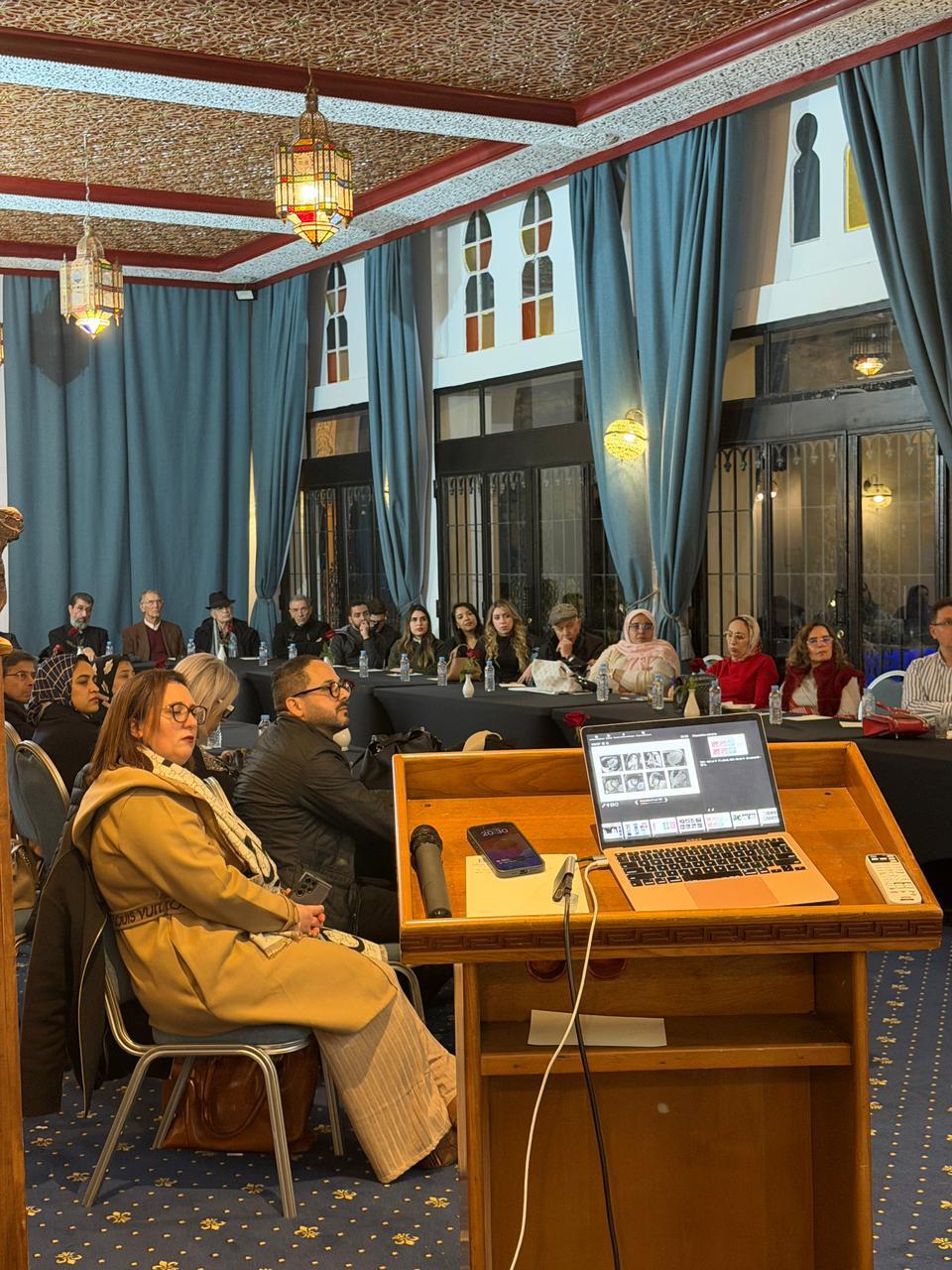 Speaker presenting at the second WMSC scientific meeting