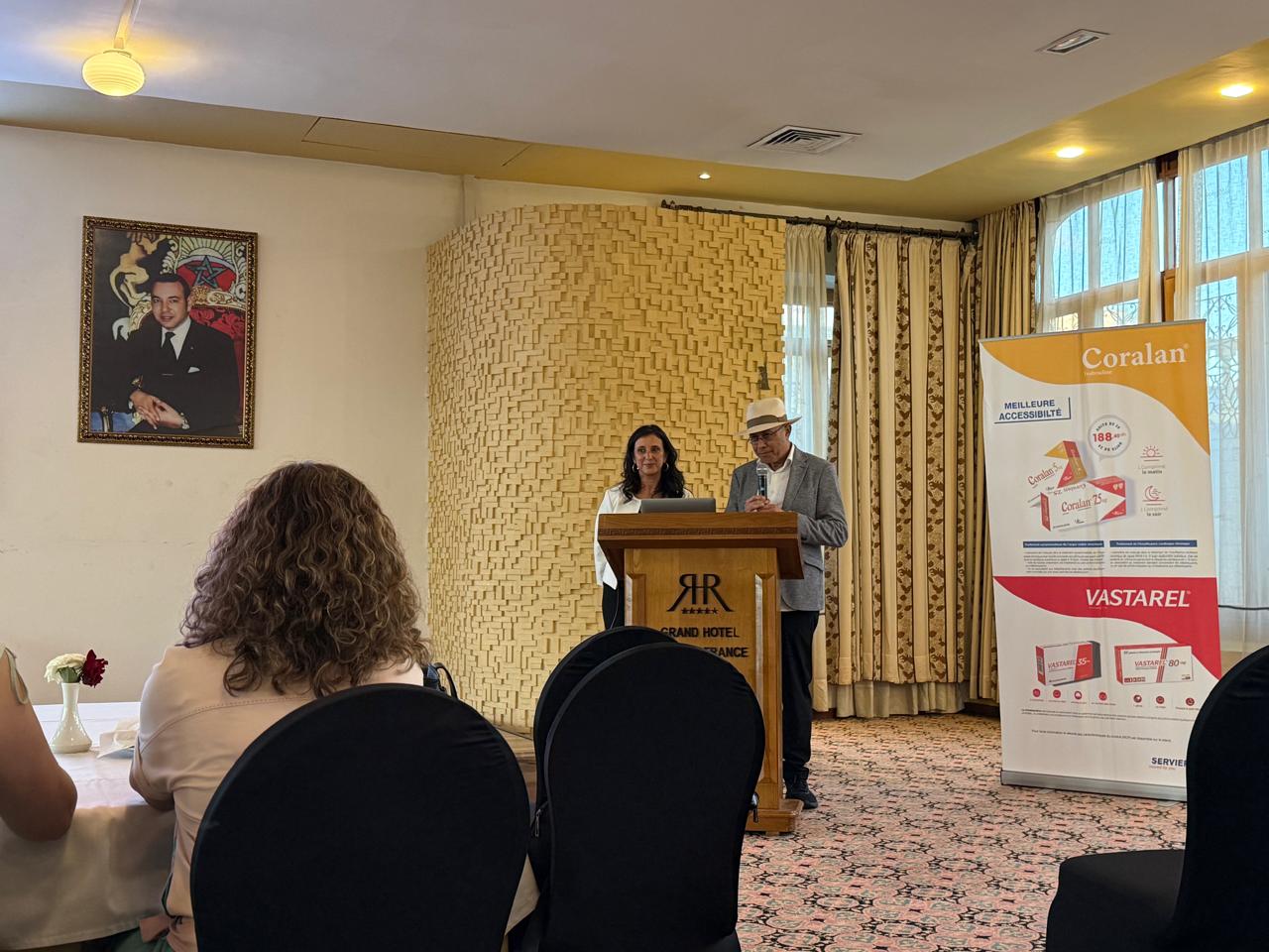 Closing remarks at the podium of the Grand Hôtel Villa de France